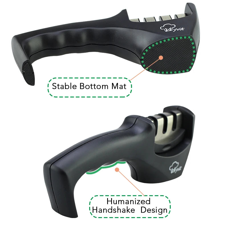 Afiador Pro 3–4 Estágios | Diamante, Tungstênio & Cerâmica