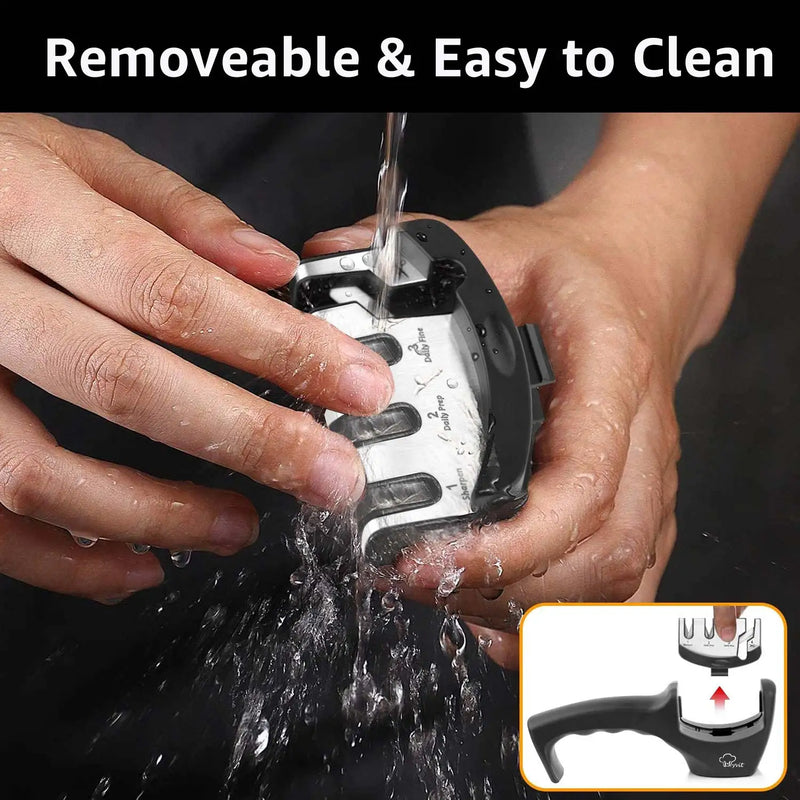 Afiador Pro 3–4 Estágios | Diamante, Tungstênio & Cerâmica