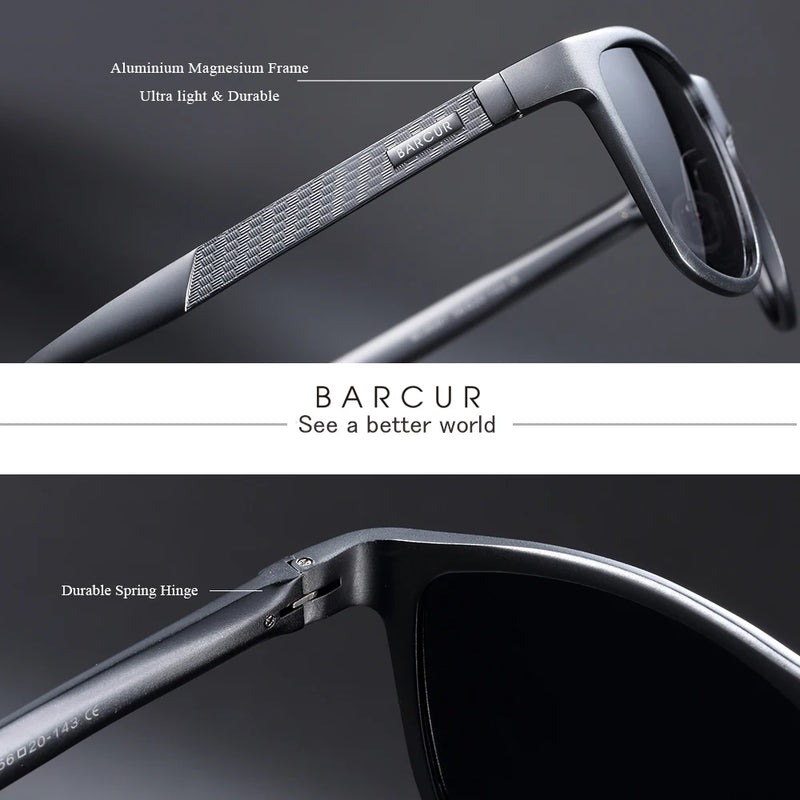 Óculos Polar Vision A61 — Alumínio & Polarização UV400