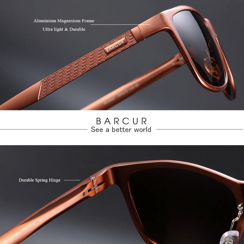 Óculos Polar Vision A61 — Alumínio & Polarização UV400