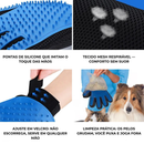 Luva Escova de Banho Pet Silicone | Massageadora