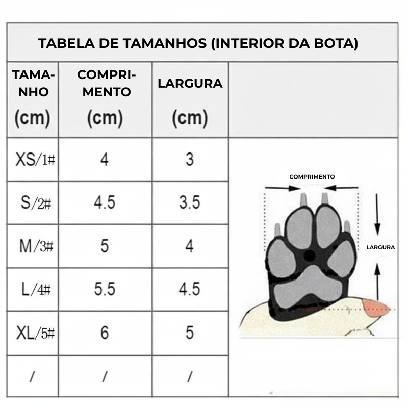 Botinhas Impermeáveis para Cães 4Pç | Antiderrapante