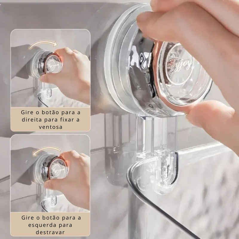 Prateleira de Banho com Ventosa | Sem Furo