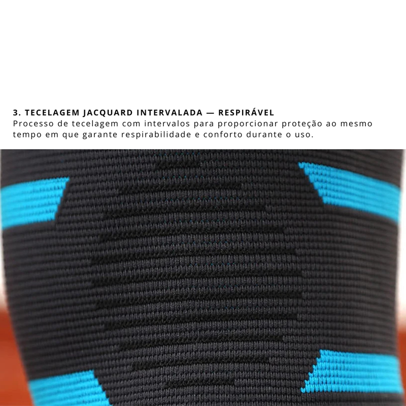 Joelheira de Compressão Esportiva | 1 Peça (S–3XL)