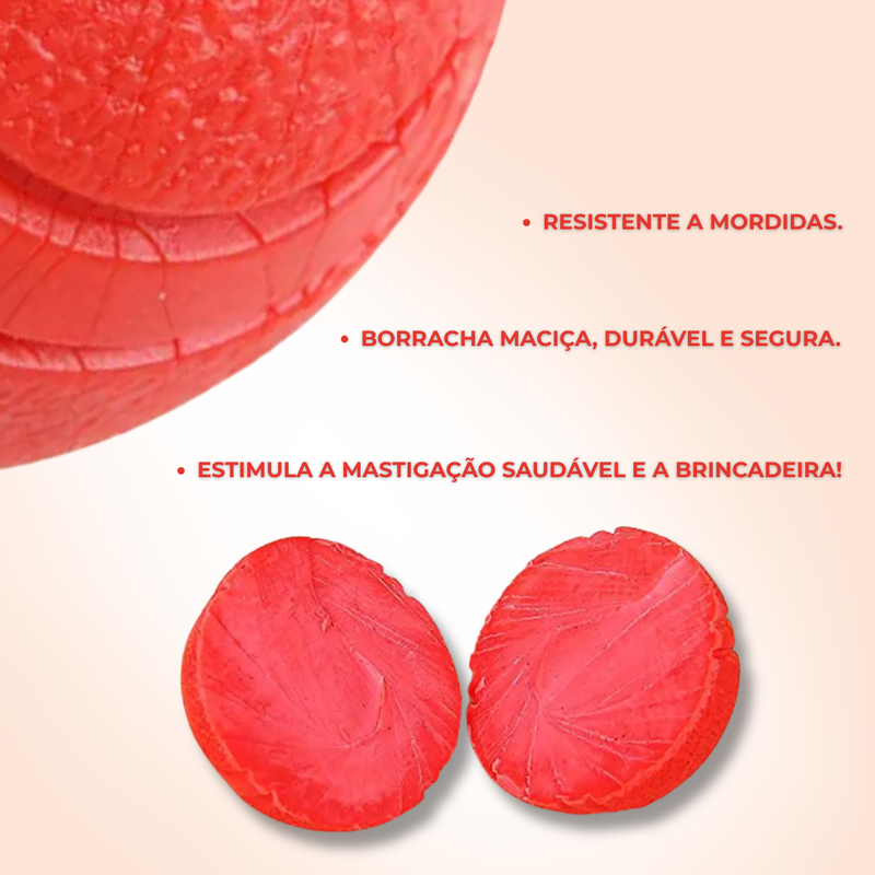 Bola de Borracha TPR para Cães S–XL | Resistente