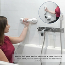 Barras de Apoio com Sucção (Par) – Segurança sem furos no seu banheiro