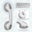 Barras de Apoio com Sucção (Par) – Segurança sem furos no seu banheiro