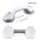 Barras de Apoio com Sucção (Par) – Segurança sem furos no seu banheiro