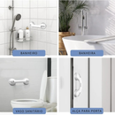 Barras de Apoio com Sucção (Par) – Segurança sem furos no seu banheiro