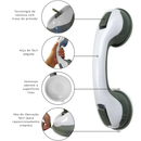 Barras de Apoio com Sucção (Par) – Segurança sem furos no seu banheiro