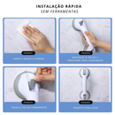 Barras de Apoio com Sucção (Par) – Segurança sem furos no seu banheiro