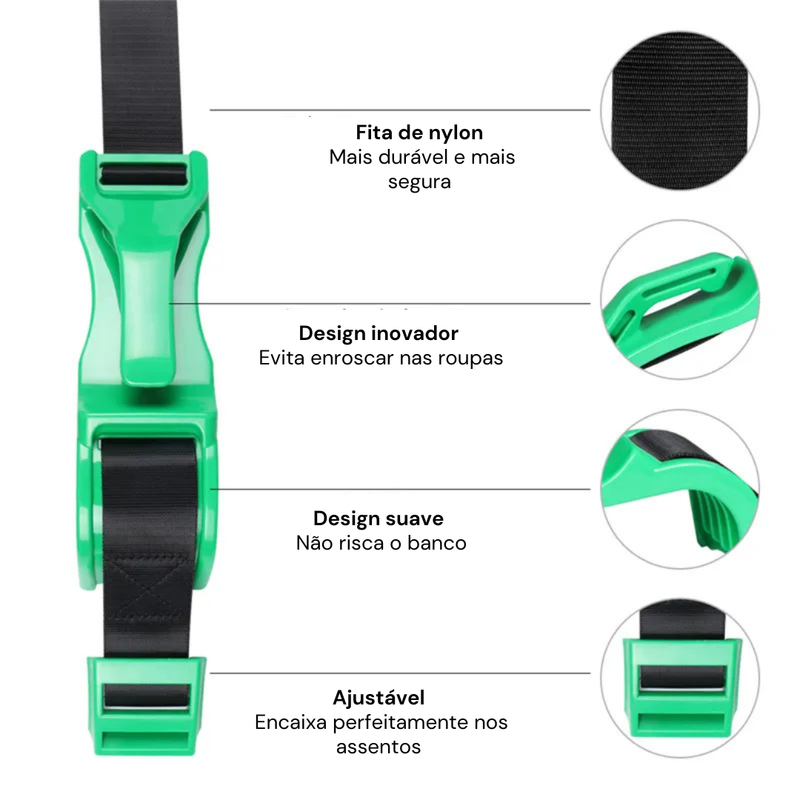 Cinto Ajustador para Gestantes Sindax – Conforto que Abraça a Barriga & Segurança no Trajeto