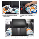 Travesseiro H-Shape para Viagem no Carro – Apoio de Cabeça & Pescoço Confortável para Crianças e Adultos