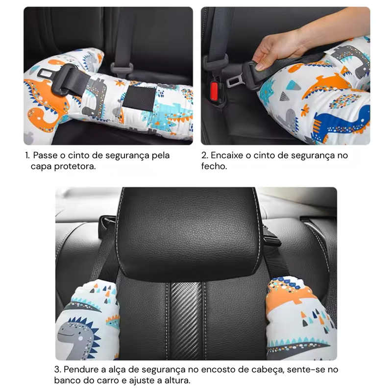 Travesseiro H-Shape para Viagem no Carro – Apoio de Cabeça & Pescoço Confortável para Crianças e Adultos