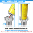 Maçarico Culinário Recarregável | Chama Ajustável
