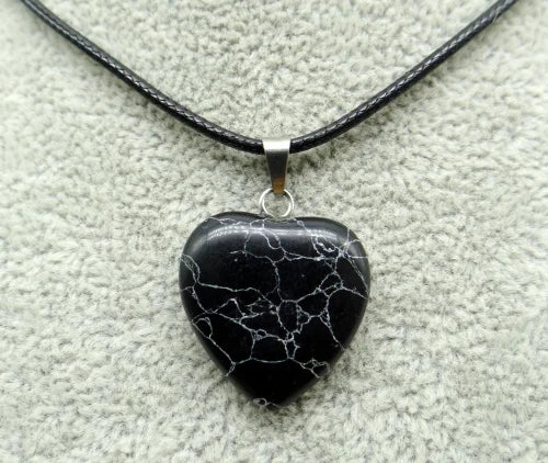 Pingente Coração Pedra Natural — Para Colares & DIY Joias