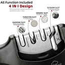 Afiador Pro 3–4 Estágios | Diamante, Tungstênio & Cerâmica