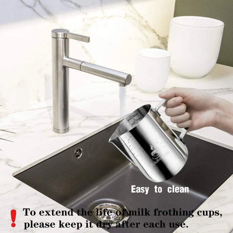 Jarra Latte Pro Inox | Pitcher p/ Latte Art (100–1500 ml)