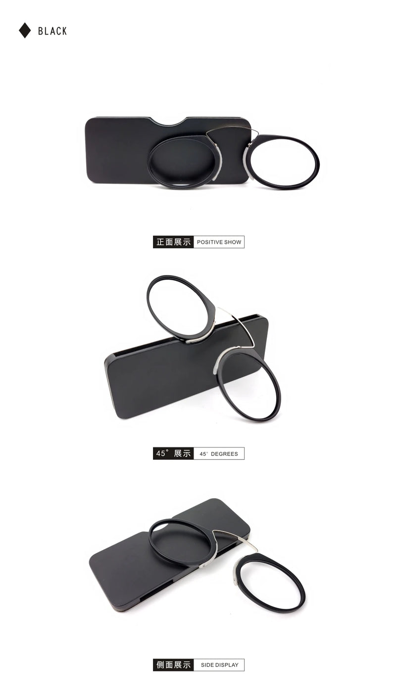 Leitor Pince-Néz Pocket TR90 — Óculos de Leitura Portáteis