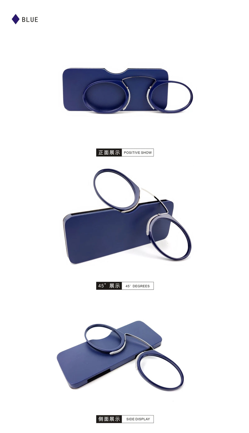 Leitor Pince-Néz Pocket TR90 — Óculos de Leitura Portáteis