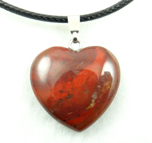 Pingente Coração Pedra Natural — Para Colares & DIY Joias