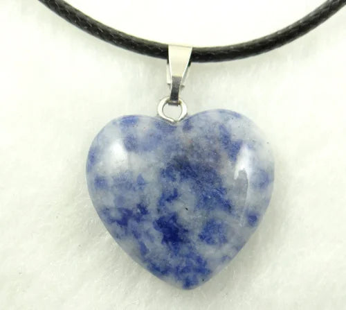 Pingente Coração Pedra Natural — Para Colares & DIY Joias