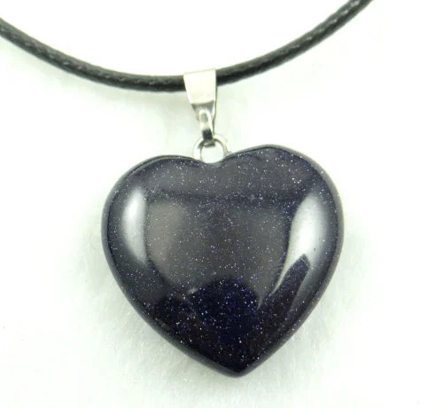 Pingente Coração Pedra Natural — Para Colares & DIY Joias