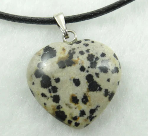 Pingente Coração Pedra Natural — Para Colares & DIY Joias