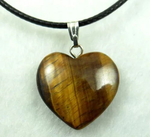 Pingente Coração Pedra Natural — Para Colares & DIY Joias