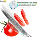 Faca Chef Hammered Pro 7Cr | Full Tang (HRC 58–60)