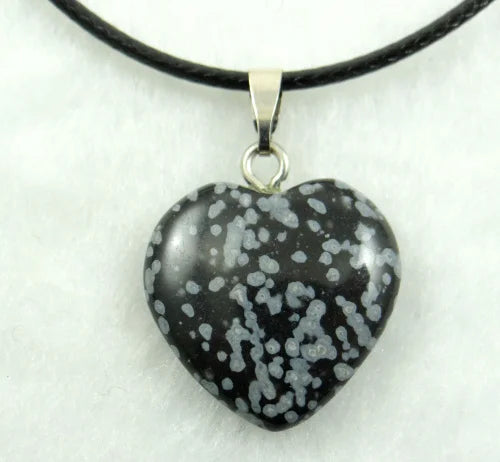 Pingente Coração Pedra Natural — Para Colares & DIY Joias