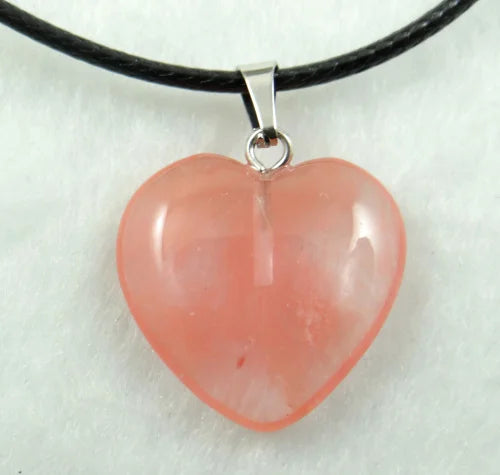 Pingente Coração Pedra Natural — Para Colares & DIY Joias