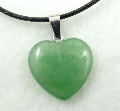 Pingente Coração Pedra Natural — Para Colares & DIY Joias