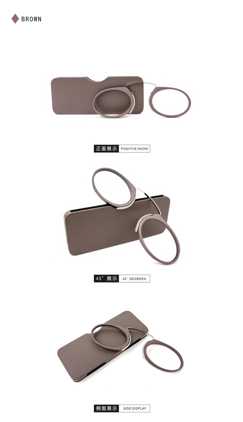 Leitor Pince-Néz Pocket TR90 — Óculos de Leitura Portáteis