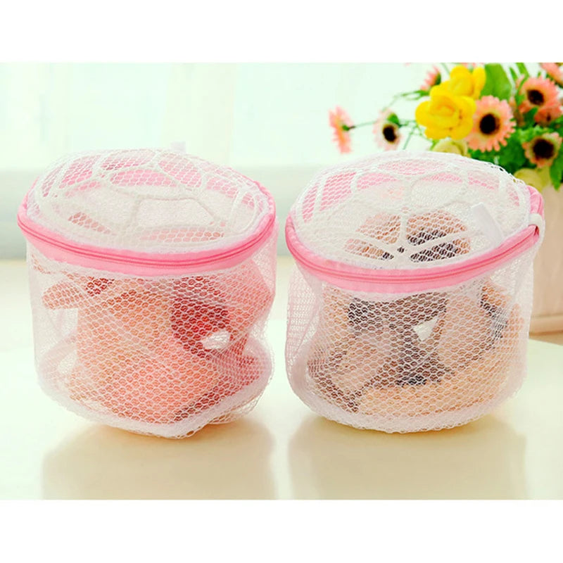 Saco de Lavagem para Lingerie com Zíper – Malha Protetora 15×15 cm