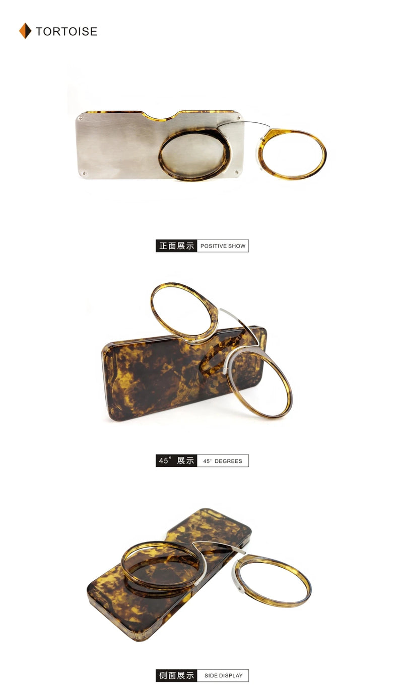 Leitor Pince-Néz Pocket TR90 — Óculos de Leitura Portáteis