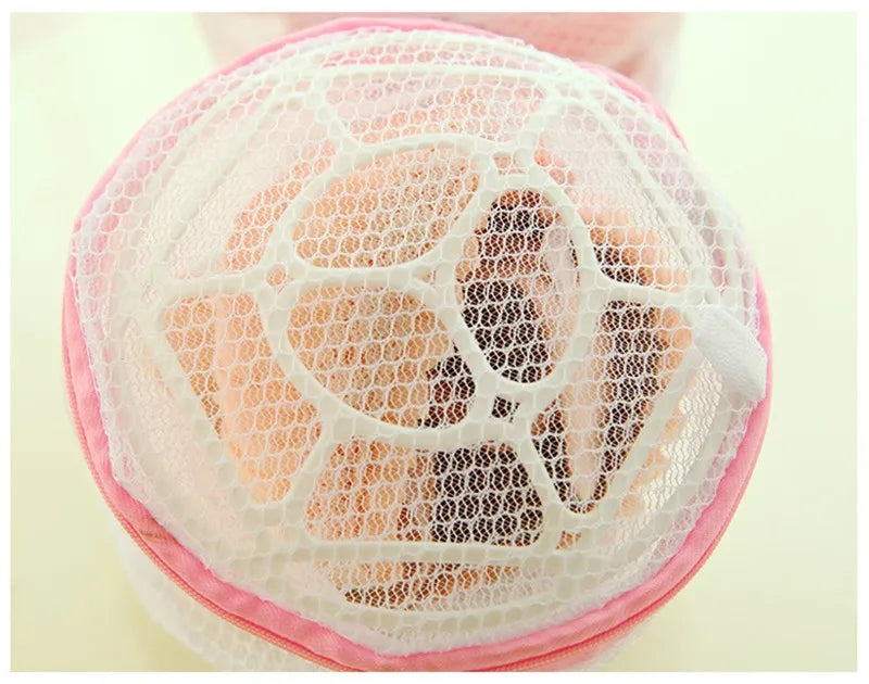 Saco de Lavagem para Lingerie com Zíper – Malha Protetora 15×15 cm