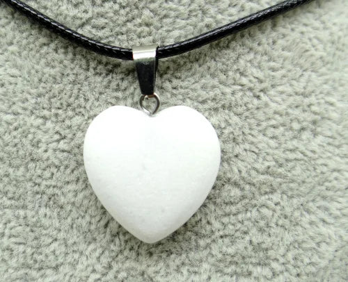 Pingente Coração Pedra Natural — Para Colares & DIY Joias