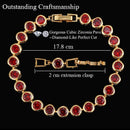 Pulseira Royale Zircon — Link Clássico com Cristais Coloridos