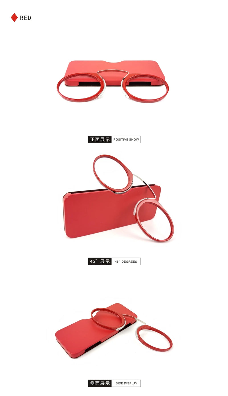 Leitor Pince-Néz Pocket TR90 — Óculos de Leitura Portáteis