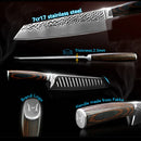 Faca Chef Hammered Pro 7Cr | Full Tang (HRC 58–60)