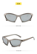 Óculos Steampunk Esportivo UV400 – Lente Espelhada p/ Ciclismo e Outdoor