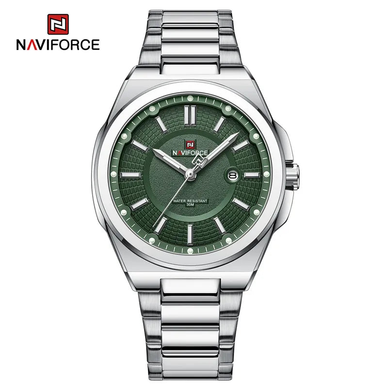 Relógio Masculino Aço Inox 43 mm | Quartz + Data 3 ATM