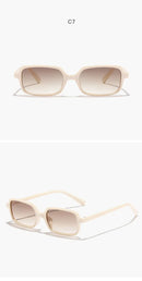 Óculos de Sol Retângulo Pequeno UV400 – Vintage 2025 Unissex