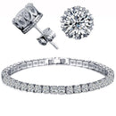 Brilho Real — Brincos de Pino com Zircônia 6 mm (Banho Dourado/Branco/Rosé)