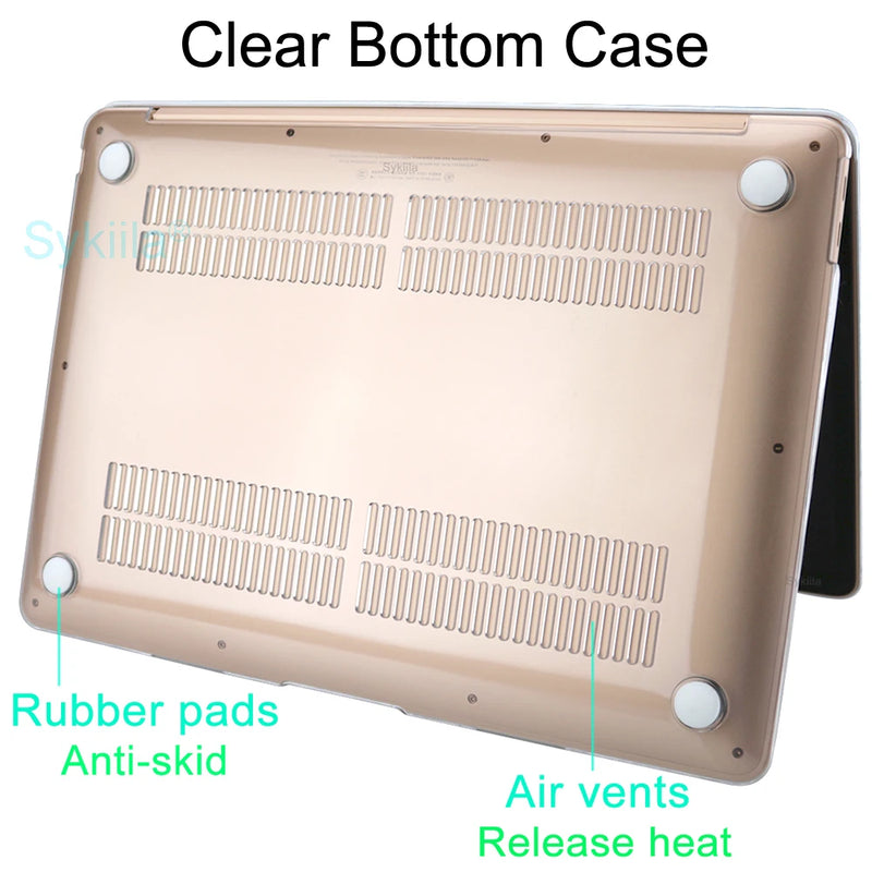 Case rígida p/ MacBook Air/Pro (M1 • M2 • M3 • M4)