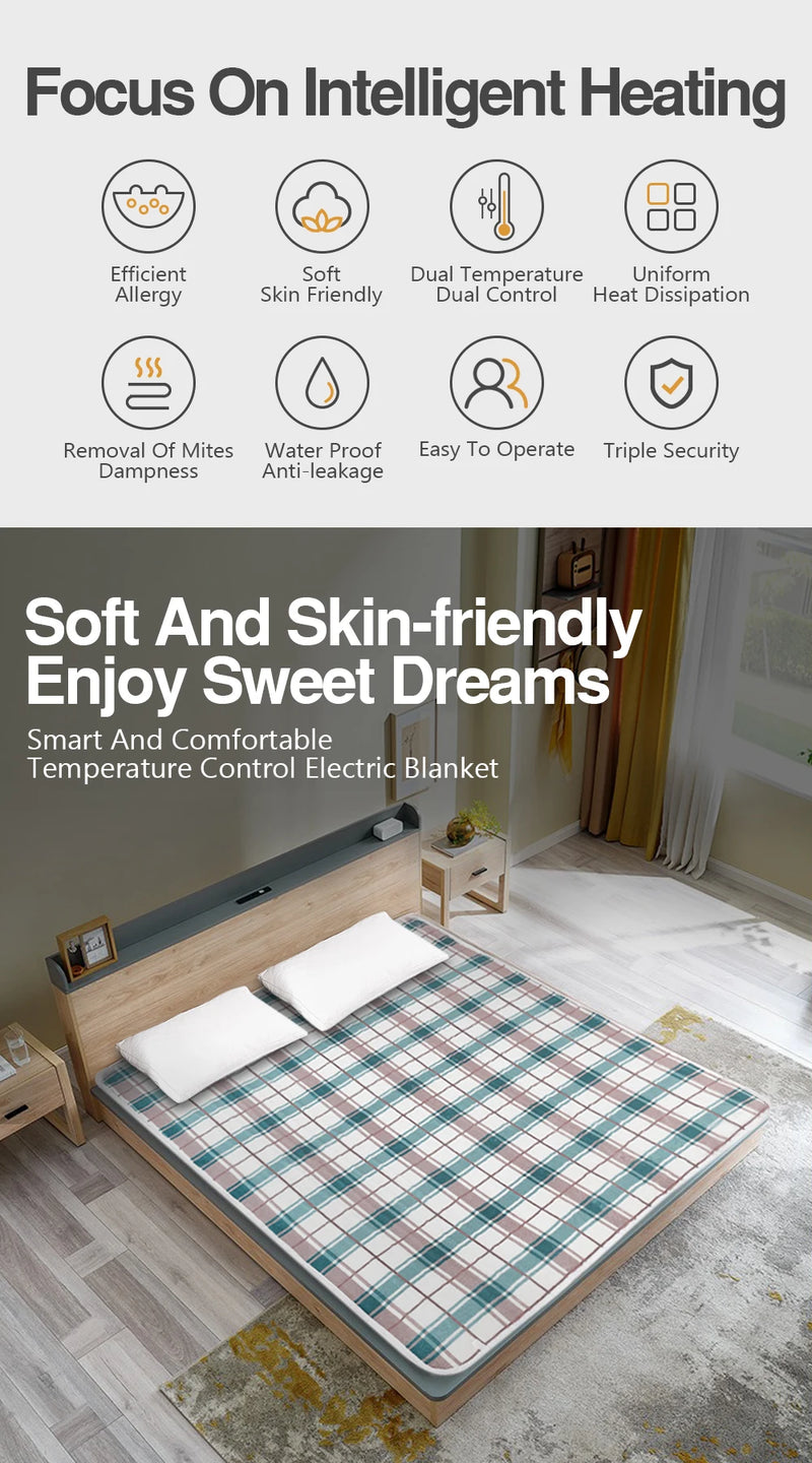 ThermaNest™ Pro – Manta Elétrica Espessa com Termostato (110/220V)