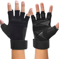 Luva Grip Pro p/ Musculação | C/ Munhequeira
