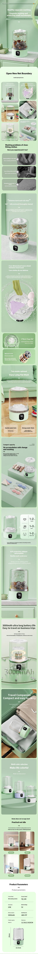 Mini Lavadora Portátil – Limpeza de verdade onde você estiver