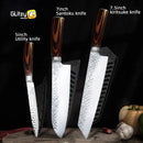 Faca Chef Hammered Pro 7Cr | Full Tang (HRC 58–60)